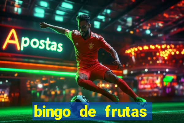 bingo de frutas para imprimir pdf